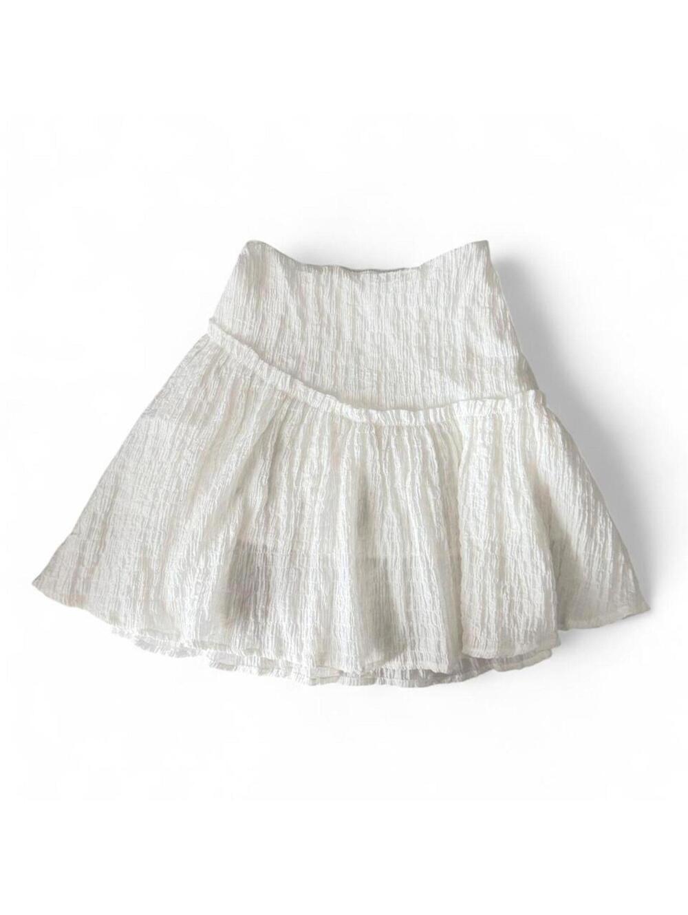 Princess Polly White Tiered Mini Skirt